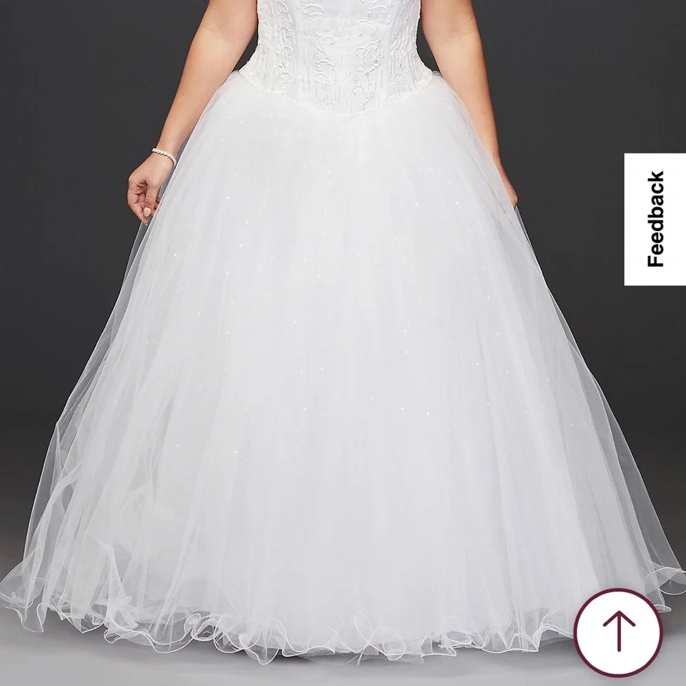 Tulle Wedding Dress with Beaded Bodice - Picture 2 of 3